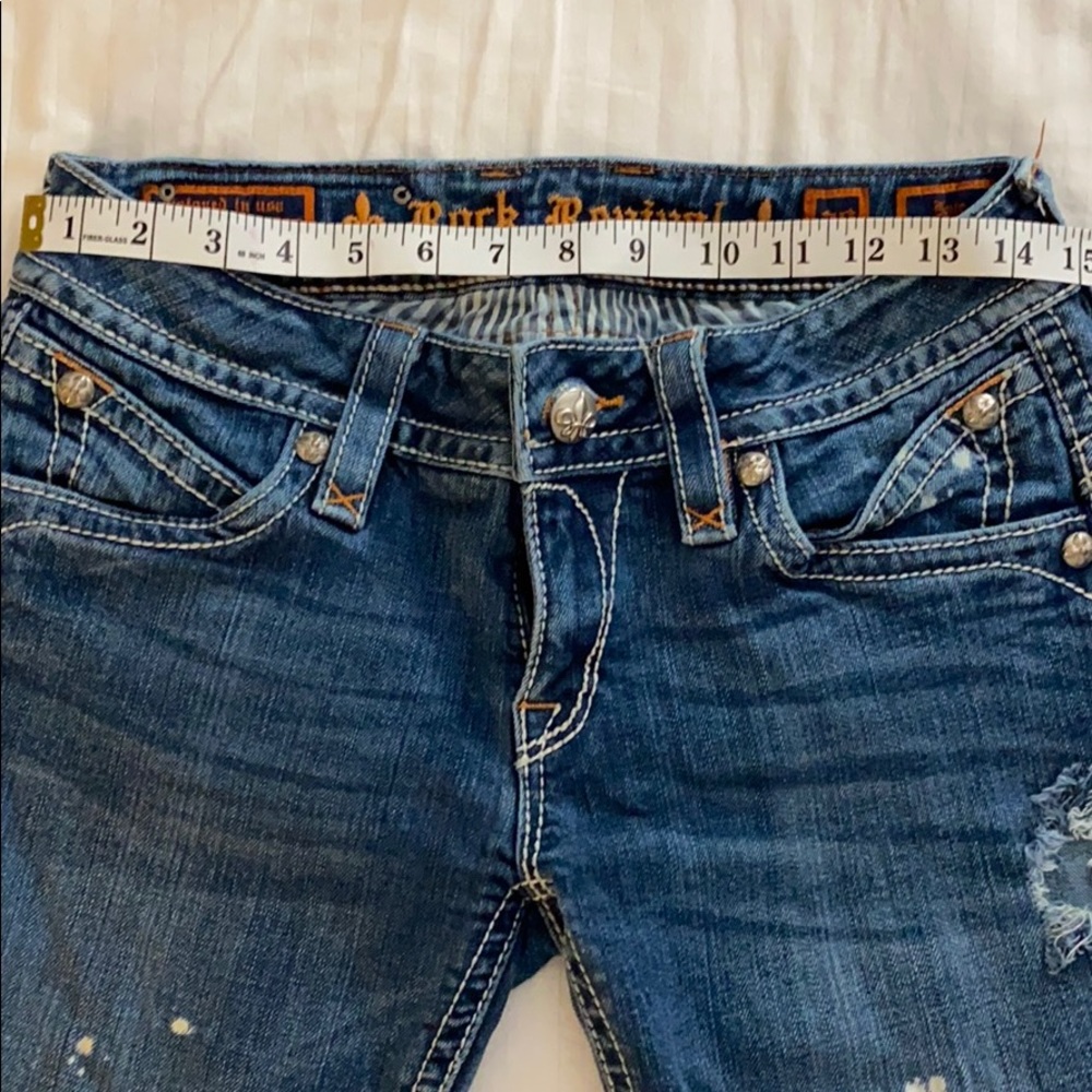 Rock revival crop Jeans